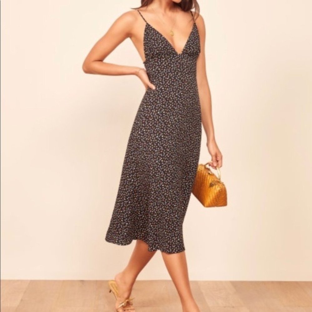 Reformation Dove V-Neck Sundress